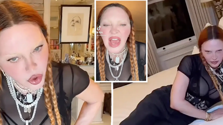 Madonna provokon me veshjen dhe gjestet në një video në TikTok – fansat të shqetësuar për gjendjen e saj
