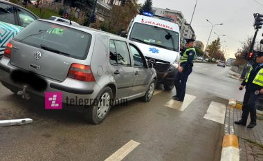 Aksident në Prishtinë, lëndohen dy persona