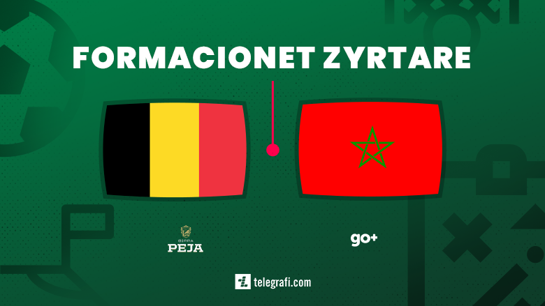 Belgjika – Maroku, formacionet zyrtare