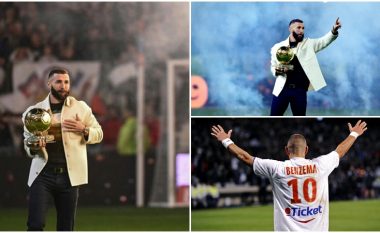 Benzema kthehet aty ku e nisi – prezanton ‘Topin a Artë’ të fituar para fansave të Lyonit që e pritën në mënyrë madhështore