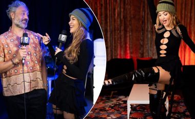 Rita Ora shfaqet në formë të mrekullueshme përkrah Taika Waititit në provat e fundit para MTV EMA 2022