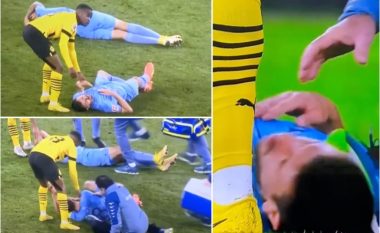 Momentet që ‘vodhën’ vëmendjen në ndeshjen Dortmund-Bochum, mjekët ishin gati t’i lëndonin më shumë lojtarët të cilëve shkuan t’u jepnin ndihmë