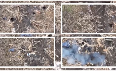 Ishin shtrirë në tokë duke u shtirur kinse janë të vdekur – operatori i dronit ukrainas i vëren ushtarët rusë duke lëvizur – i godet me predha  
