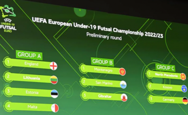 Kosova U19 në futsal mëson kundërshtarët për kualifikimet e Euro 2023