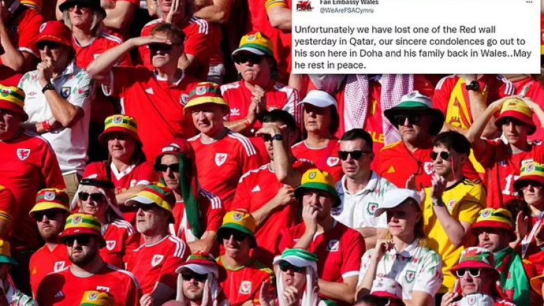 Moment pikëllues në Kampionatin Botëror: Vdes një tifoz i Uellsit