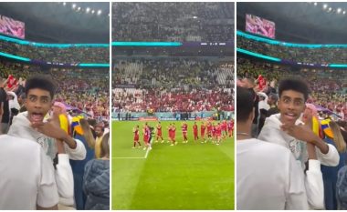 Shqiponja dykrenare nuk mungon në Kupën e Botës, tifozi nga Katari provokon lojtarët serbë pas humbjes nga Brazili