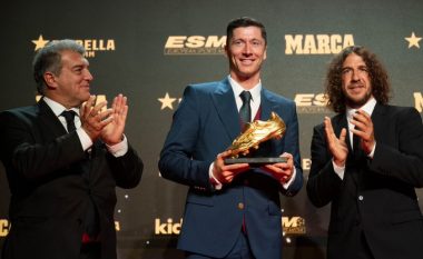 “Tani e di pse Barcelona është më shumë se një klub”, fjalët e Lewandoëskit pasi fitoi “Këpucën e Artë”
