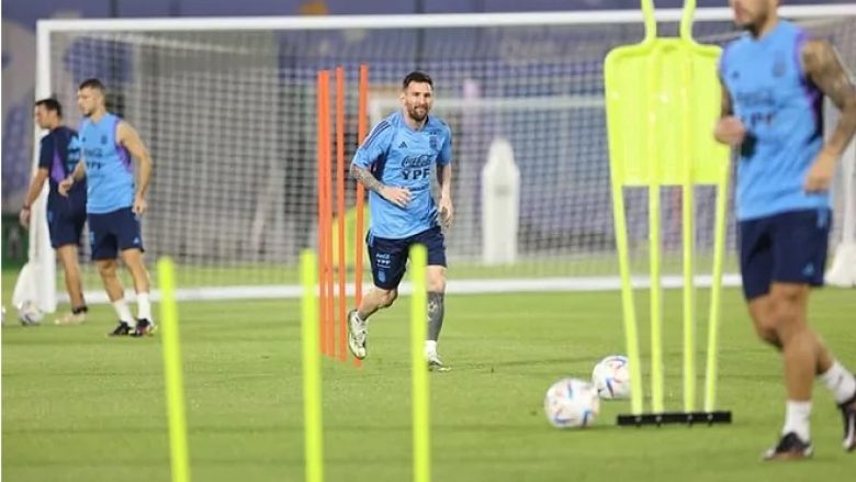 Messi u detyrua të stërvitet sërish larg grupit kryesor për shkak të problemeve fizike