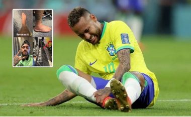 Neymar publikon fotografi të lëndimit të tij, pamjet e kyçit të këmbës së yllit të Brazilit kanë shqetësuar fansat