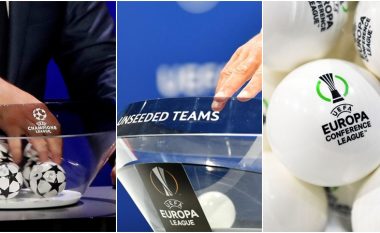 Sot hidhet shorti në tre garat evropiane për klube, Ligën e Kampionëve, Ligën e Evropës dhe atë të Konferencës