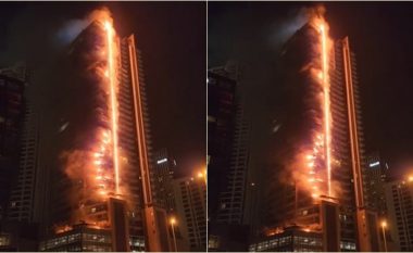 Përfshihet nga zjarri një nga ndërtesat pranë rrokaqiellit më të lartë Burj Khalifa në Dubai