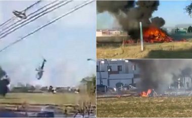Publikohen pamjet e rrëzimit të një helikopteri në Meksikë nga ku mbetën të vdekur një ministër dhe katër të tjerë