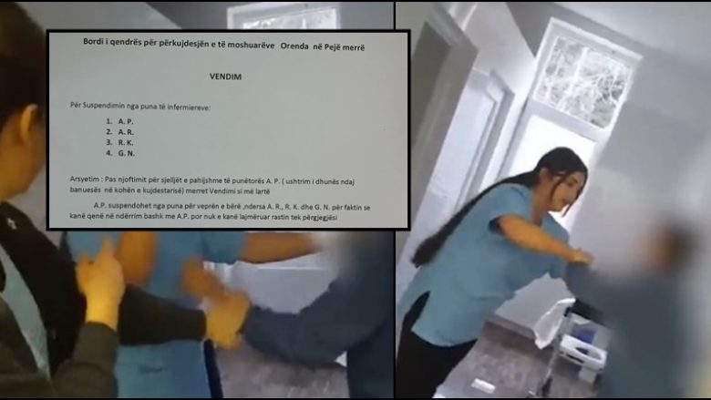 Dhuna fizike ndaj të moshuarës në Pejë, suspendohen nga puna katër infermiere