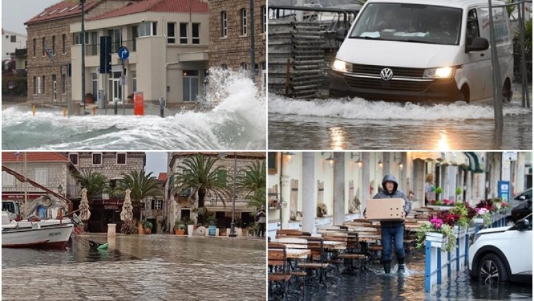 Një stuhi e fortë goditi Kroacinë, përmbytet Dalmacia dhe Istria