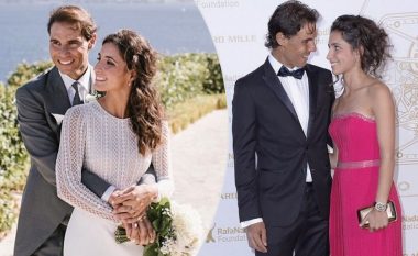 Nadal dhe gruaja e tij fotografohen për herë të parë në publik me djalin e tyre