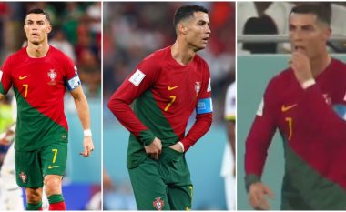 Ronaldo thyen rrjetin me gjestin e çuditshëm, nxjerr diçka nga pantallonat dhe e ha gjatë ndeshjes ndaj Ganës