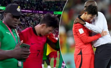 Gjesti i ulët i pjesëtarit të stafit të Ganës – përpiqej të bënte selfie me Son në çastin kur kapiteni ishte i shqetësuar pas humbjes