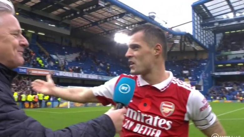 Derisa tifozët ia thërrisnin emrin, Xhaka dha një intervistë plotë pasion pas derbit Chelsea-Arsenal