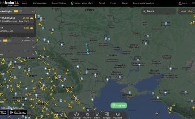 Mbi një milion përdorues të Flightradar24, ndoqën rrugëtimin e Babadimrit nëpër botë