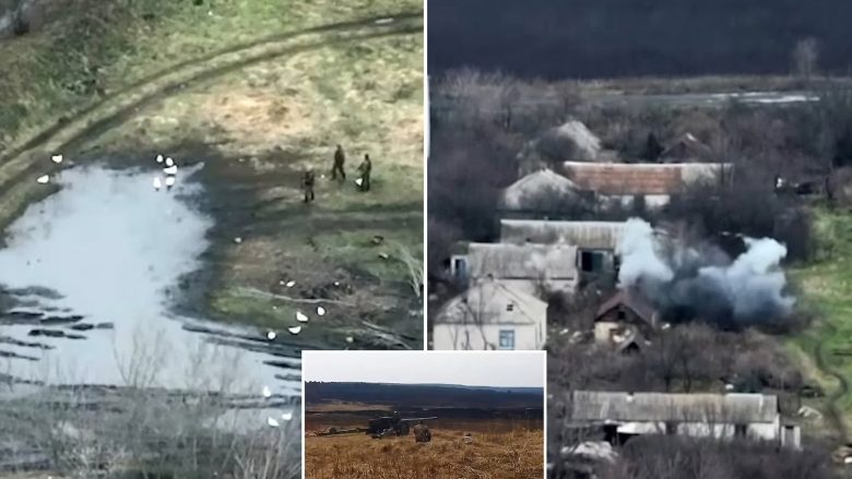 “Kur gjuetarët bëhen pre”, ushtarët rusë u panë duke vjedhur pata nga një fermë në Donetsk – qëllohen rëndë nga artileria ukrainase