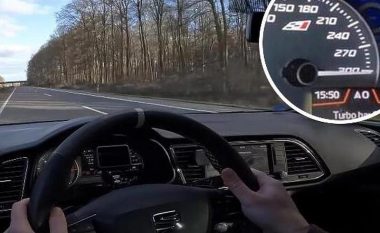 Seat Leon Cupra me 513 kuaj-fuqi, arriti shpejtësinë prej 300 kilometra në orë në autostradat gjermane