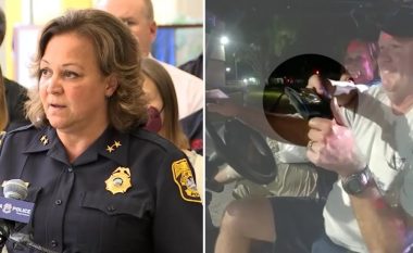 E ndalën pasi e zunë duke vozitur veturën e golfit pa targa, shefja e policisë në Florida i tregon ID-në – publikimi i videos e detyron të japë dorëheqje