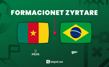 Kameruni luan ndaj Brazilit, formacionet zyrtare