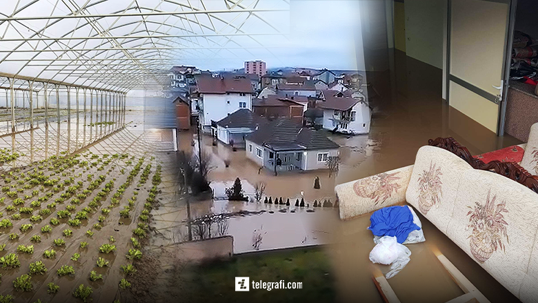 Situatë e rënduar në Gjilan dhe në fshatrat përreth – disa shtëpi vërshohen nga uji dhe dëme të konsiderueshme në bujqësi