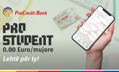 ProCredit Bank me pako fantastike për studentë, kosto mujore 00.00 euro