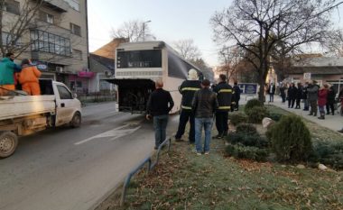 Digjet një autobus në Kumanovë