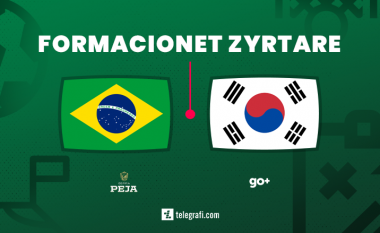 Formacionet zyrtare: Brazili kërkon çerekfinalen në sfidën ndaj Koresë së Jugut
