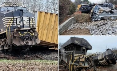 Pamjet tronditëse shfaqin përplasjen e trenit me një kamion në Tennessee