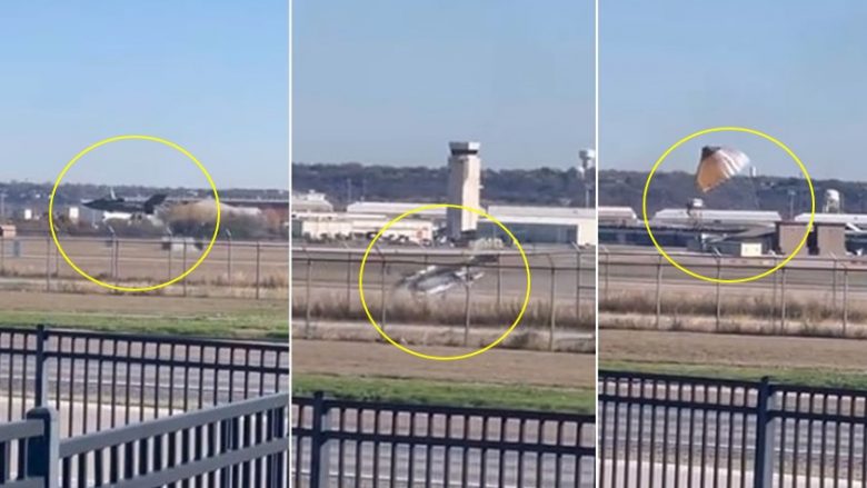 Momenti dramatik kur piloti hidhet ndërsa aeroplani luftarak 100 milionë dollarësh ‘përplaset me hundë’ në një pistë në Teksas