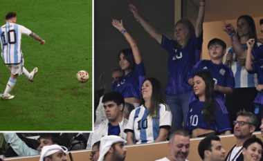 Gruaja e Lionel Messit, Antonela dhe babai i tij festojnë fitoren e Argjentinës teksa ai ndriçoi në finalen e Kupës së Botës