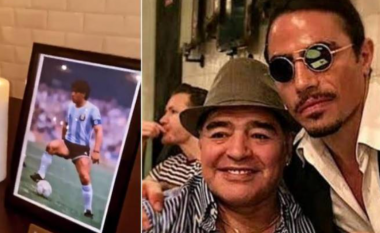 Pas ndërhyrjes dhe veprimeve në festimet për Kupën e Botës – Salt Bae tregon tavolinën që e ka rezervuar përgjithmonë për Maradonan