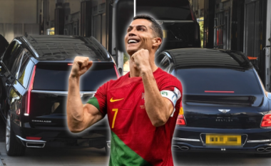 Flota e makinave luksoze të Cristiano Ronaldos ‘bllokon’ Lisbonën teksa dërgohen në Portugali pas largimit të futbollistit nga Manchester United