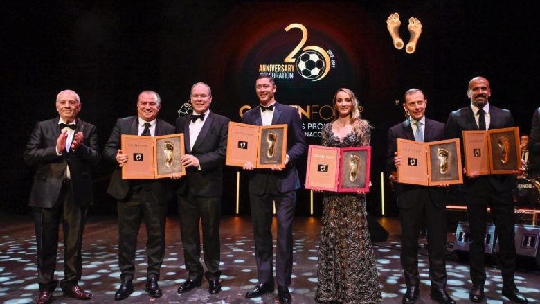 Kosovare Asllani dhe Robert Lewandowski fitojnë çmimet ‘Golden Foot’ në dy konkurrencat