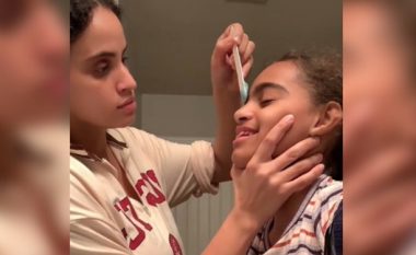 Një nënë depiloi fytyrën e vajzës 10-vjeçare, has në kritika të ashpra