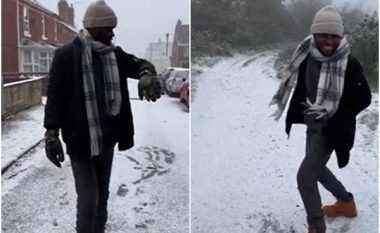 Reagimi epik i burrit nga Zimbabveja kur sheh borë për herë të parë pasi u shpërngul në Angli