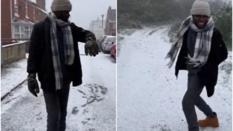 Reagimi epik i burrit nga Zimbabveja kur sheh borë për herë të parë pasi u shpërngul në Angli