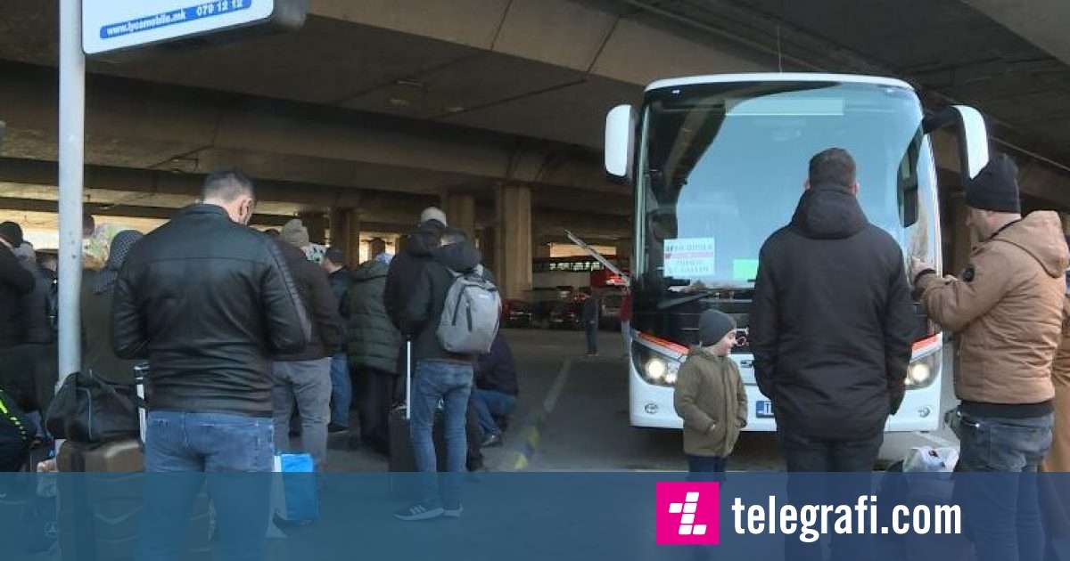 Buses full at the Skopje station, the migration to the West continues ...