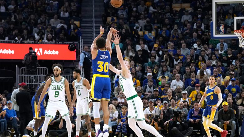 Curry dhe Thompson shkëlqejnë, Warriors mposhtin Celtics