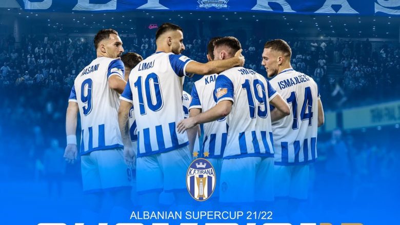 Tirana fiton Superkupën e Shqipërisë, mposht Vllazninë në ndeshjen e bukur me pesë gola