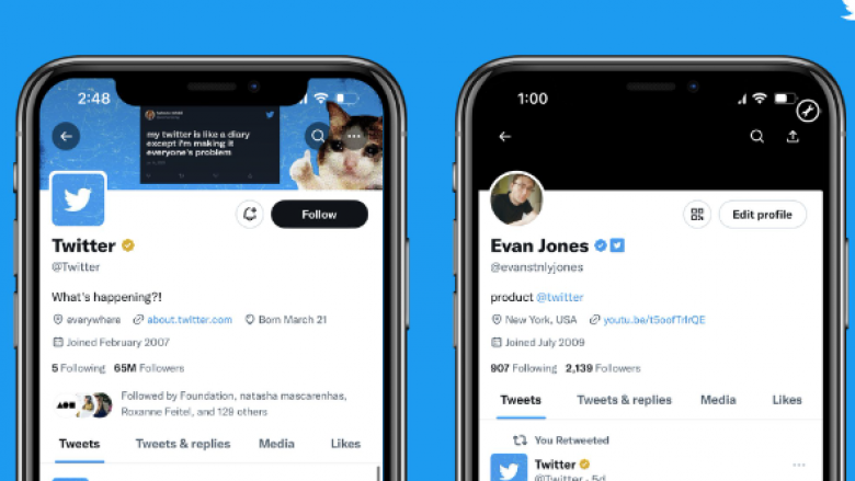 Twitter prezanton veçorinë “Blue for Business”