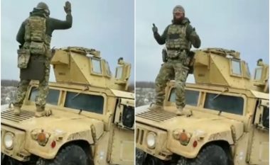 Ushtari ukrainas bën xhiron me vallëzimin e tij