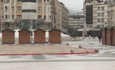 Filloi zbukurimi i Shkupit për festat e vitit të ri