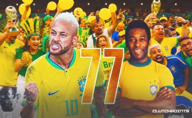 Pele me mesazh emocionues për Neymarin, pasi ylli brazilian barazoi rekordin e legjendës