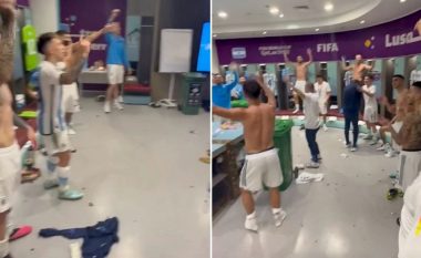 Fyen brazilianët dhe anglezët, lojtarët e Argjentinës festuan si të çmendur në zhveshtore