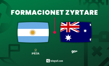 Argjentinë – Australi, formacionet zyrtare
