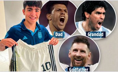 Babai i tij është Aguero, kumbara Messi dhe gjyshi Maradona – Benjamin mori një dhuratë pas kualifikimit të Argjentinës në finale